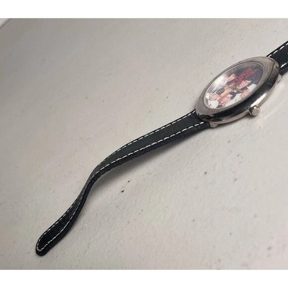 New Kids On the Block Watch Leather Strap Jacques Farel NKOTB Needs Battery 90s - Picture 14 of 16